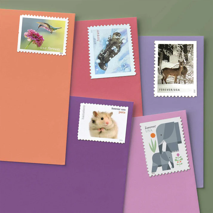 Animal Bundle 1 - USPS Forever Stamps Animal Bundle