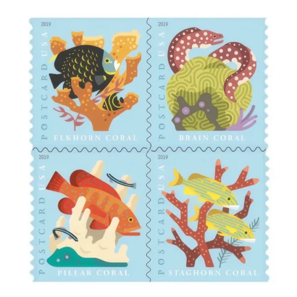 CoralReefsPostcard2019 - USPS Forever Stamps