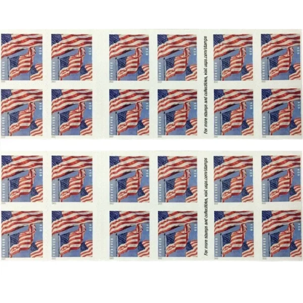USPS Stamps 38 - USPS Forever Stamps Flag2022Booklet 2 2 - USPS Forever Stamps