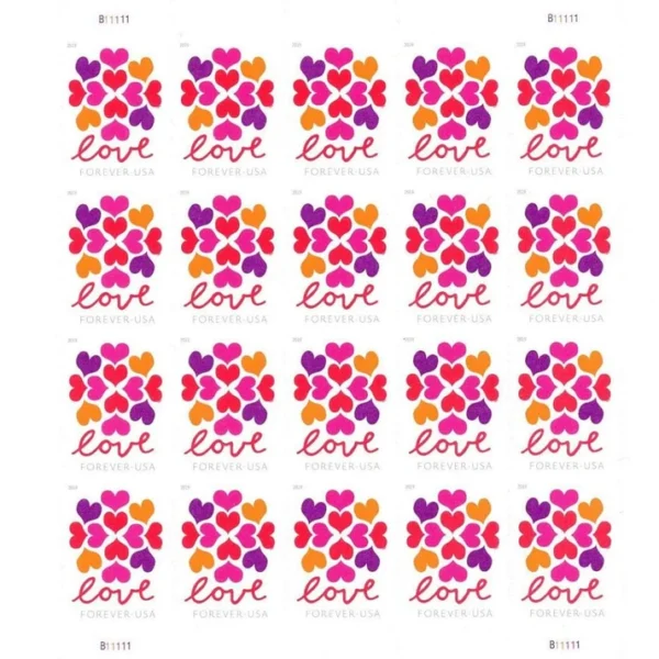 HeartsBlossomLove2019 2 - USPS Forever Stamps