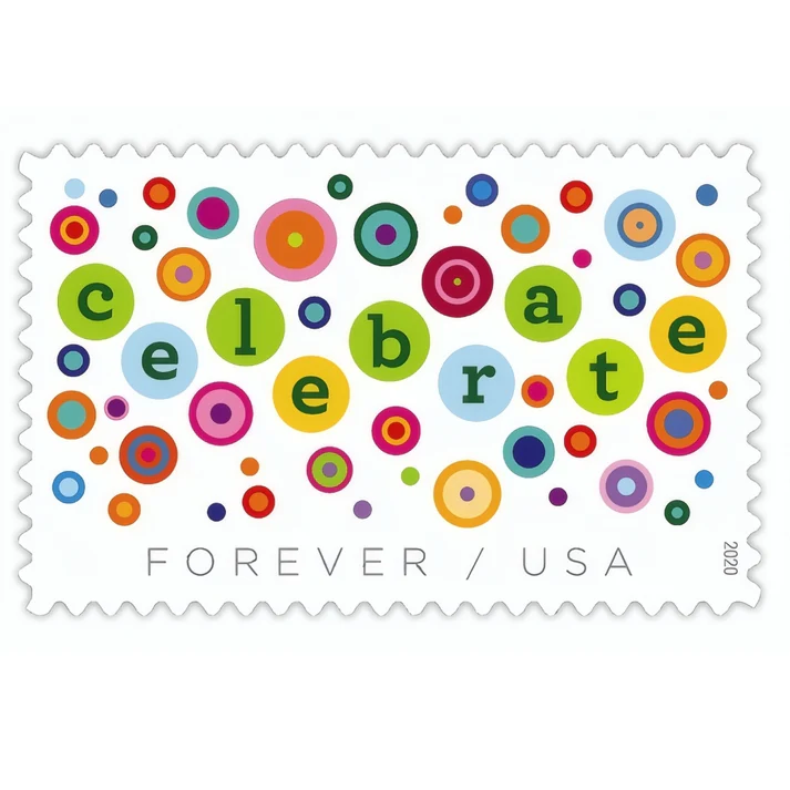 Let's Celebrate 2020 1 - USPS Forever Stamps Let's Celebrate 2020