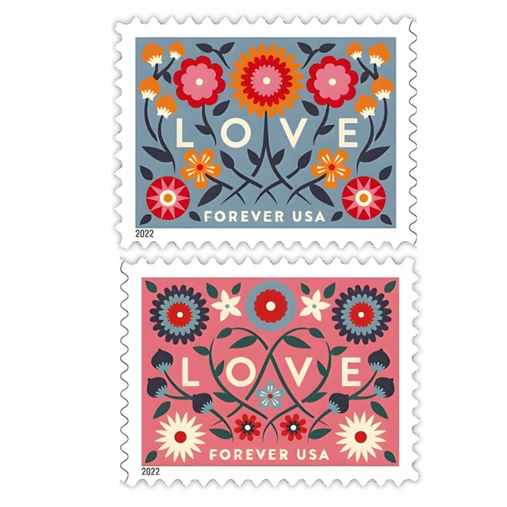 Love 2022 1 - USPS Forever Stamps Love 2022
