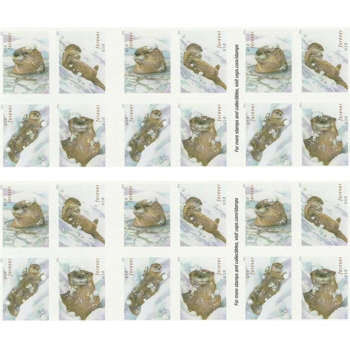 OttersinSnow2021_2 OttersinSnow2021 2 - USPS Forever Stamps