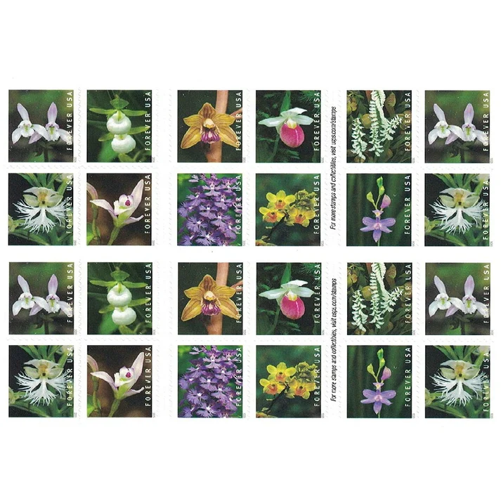 WildOrchids2020 2 - USPS Forever Stamps