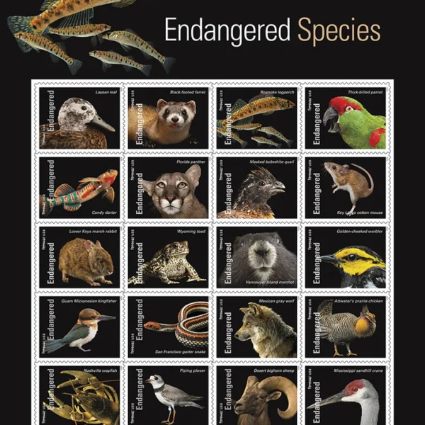 endangered species - USPS Forever Stamps