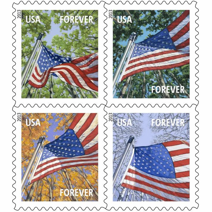 A Flag for All Seasons Booklet 2013 1 - USPS Forever Stamps A Flag for All Seasons Booklet 2013