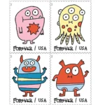 Message Monsters 2021 2 - USPS Forever Stamps 1 9 - USPS Forever Stamps