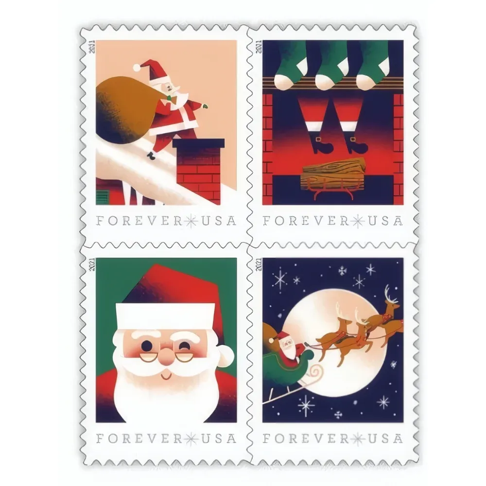 A Visit From St. Nick 2021 1 - USPS Forever Stamps A Visit From St. Nick 2021