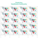 Thank You, Healthcare Community 2024 4 - USPS Forever Stamps Art 72 2 - USPS Forever Stamps