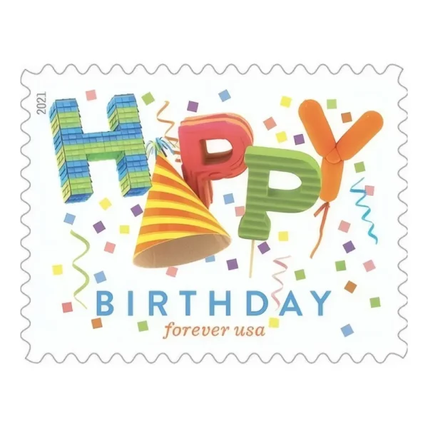 HappyBirthday2021 - USPS Forever Stamps
