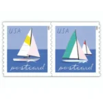 Sailboats Postcard 2023 2 - USPS Forever Stamps SailboatsPostcard2023 - USPS Forever Stamps