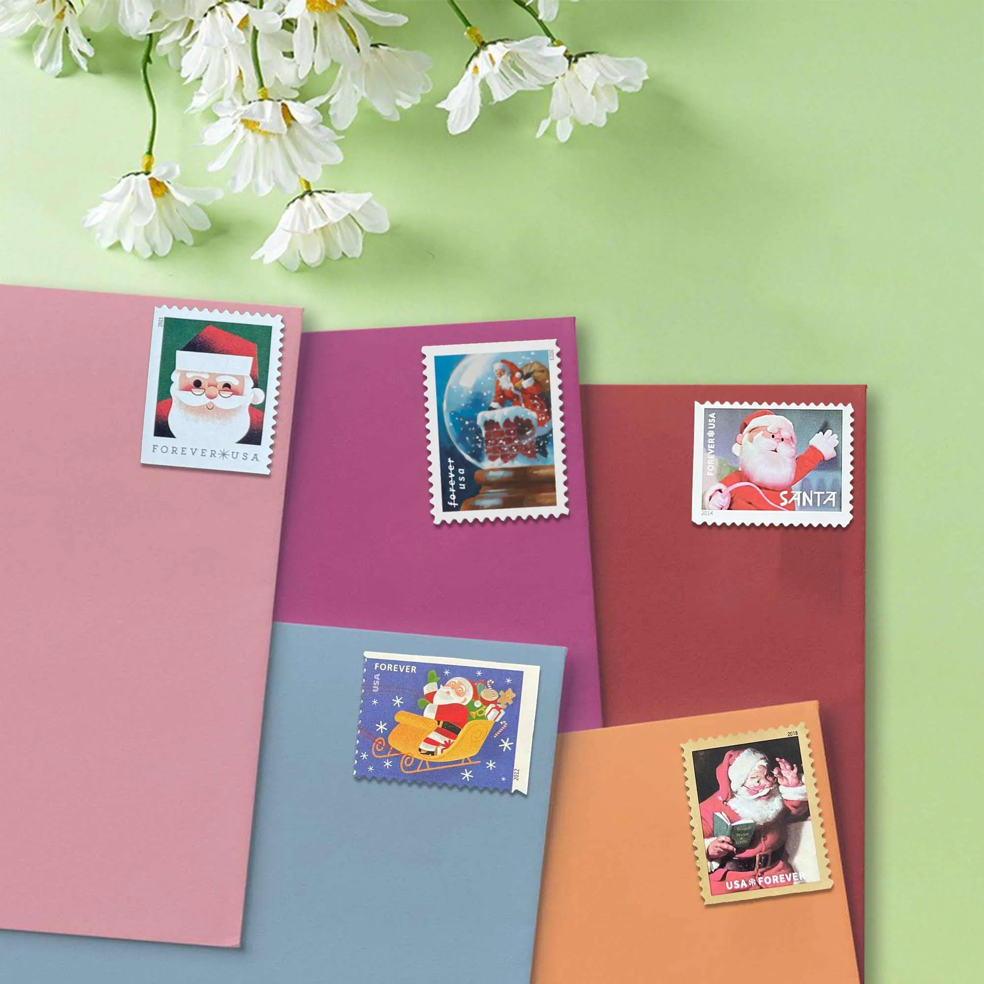 Santa Claus Bundle Stamps 1 - USPS Forever Stamps Santa Claus Bundle Stamps
