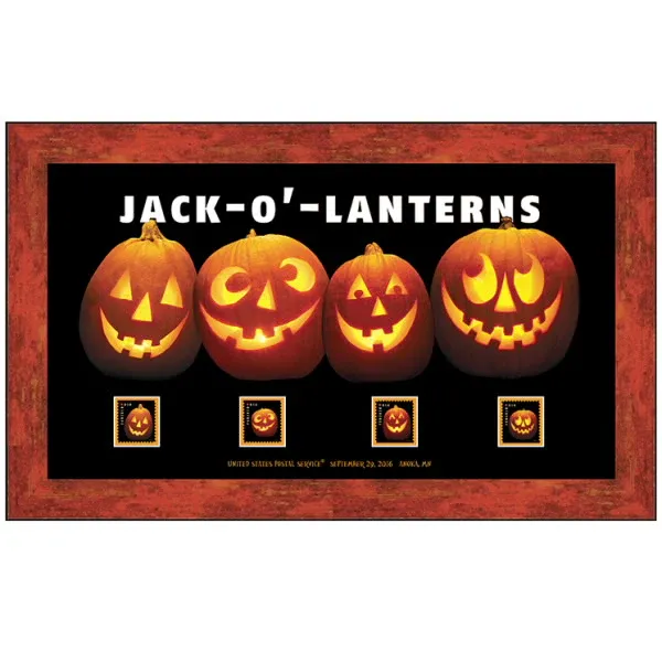 framed-art-jack-o-lanterns-2016-united-states-postage-stamp-jack-o-lanterns (1) framed art jack o lanterns 2016 united states postage stamp jack o lanterns 1 - USPS Forever Stamps